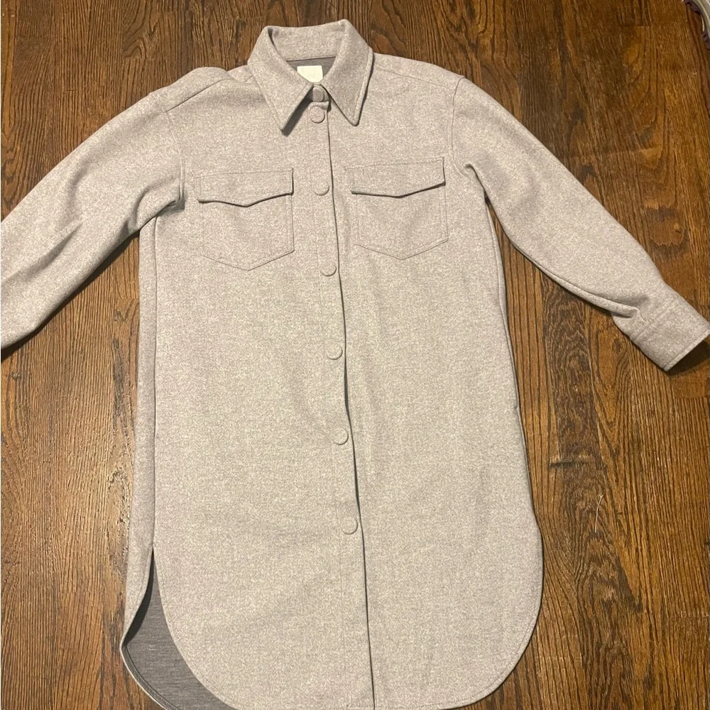 H&M Charcoal Gray Shirt Jacket🤍🌷🤍 - Picture 10 of 15